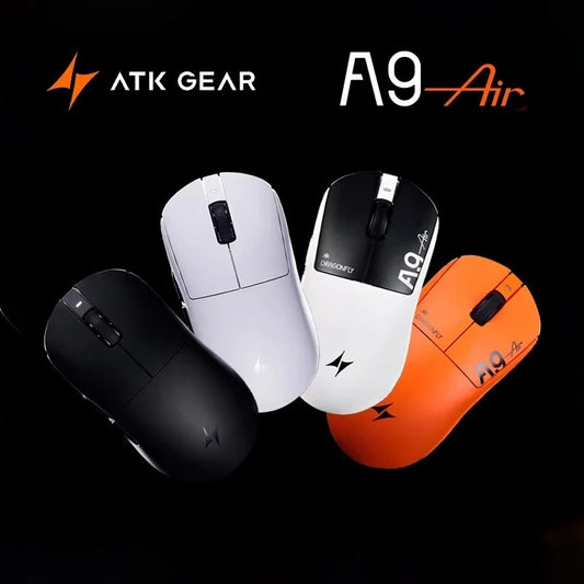 ATK DragonFly A9 Air Ultimate Wireless Gaming Mouse PAW3950 Ultra 42000DPI 750IPS 8KHz RGB Ergonomic For Windows MacOs PC Gifts