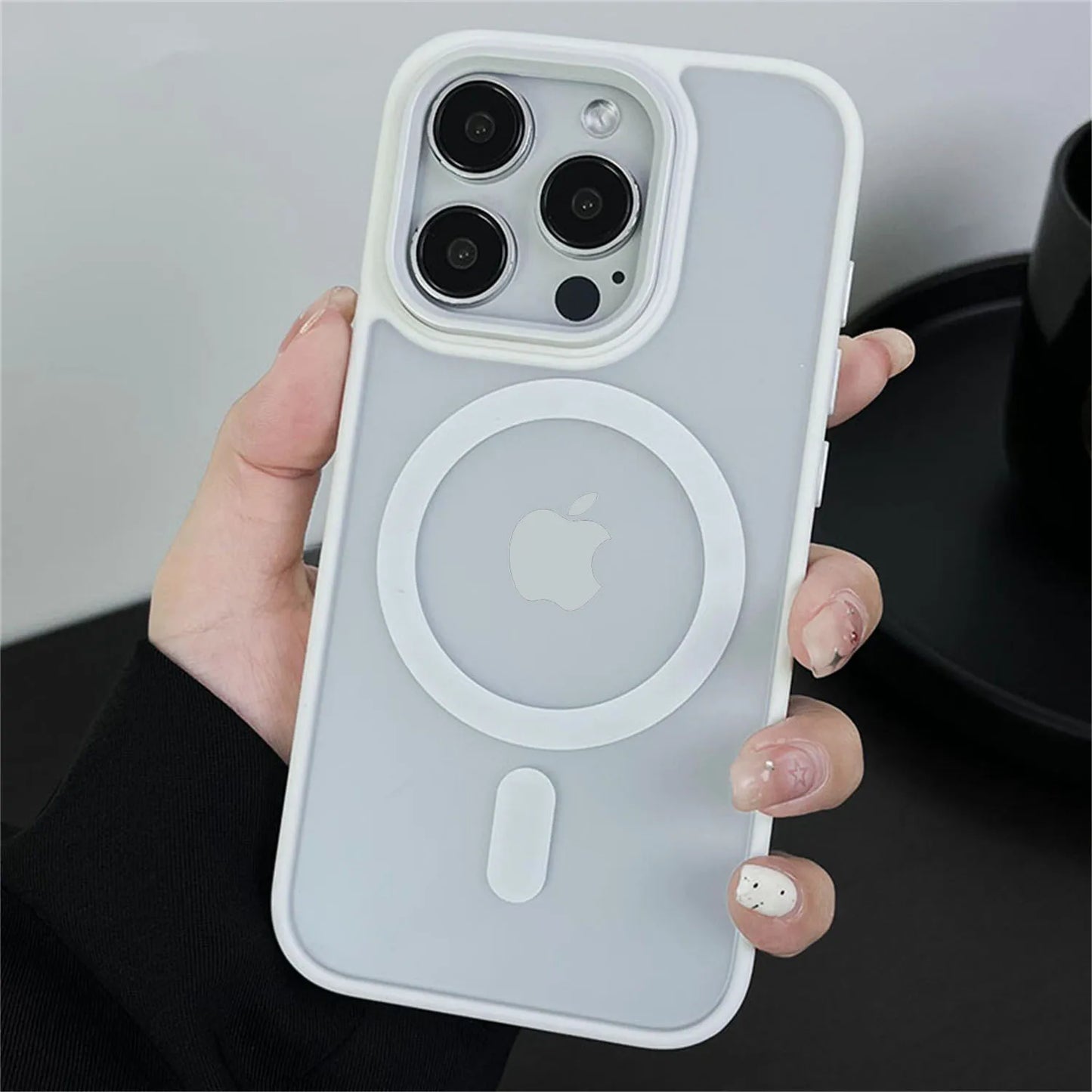 Magnetic Translucency Case Fashion Matte Frosted Magsafe Splice Color Cover For iPhone 16 15 14 13 12 11 Pro Max 16 Plus