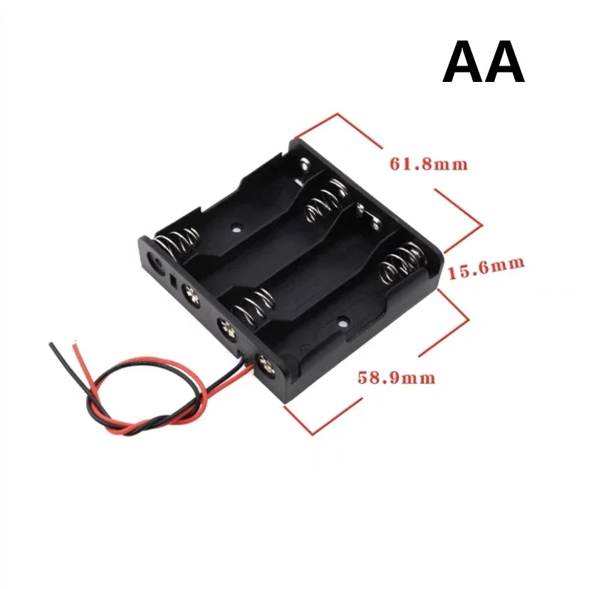 New 18650 Power Bank Cases 1X 2X 3X 4X 18650 Battery Holder Storage Box Case 1 2 3 4 Slot Batteries Container With Wire Lead