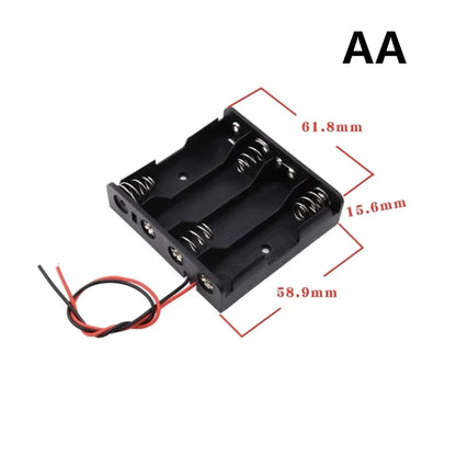 New 18650 Power Bank Cases 1X 2X 3X 4X 18650 Battery Holder Storage Box Case 1 2 3 4 Slot Batteries Container With Wire Lead