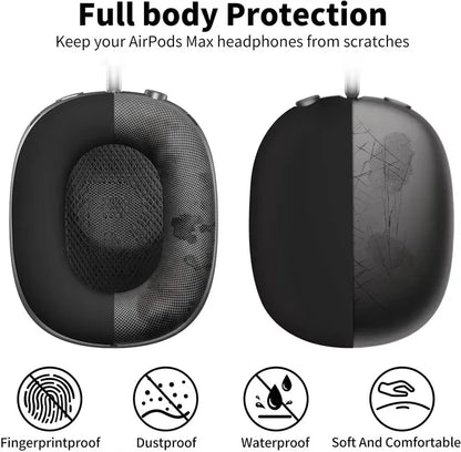 3 in 1 Soft Silicone Skin Protector Headphones Case For Airpods Max Cases Anti Scratch Shockproof Earphone Cover Accessories