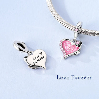 New IN 925 Sterling Silver Charms Beads Headphones Snail Fox Rose Pendant Jewelry Fit Original Bracelet For Women DIY Gift