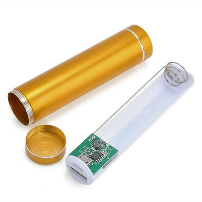 1Pc 5V 1A USB Mini Metal Power Bank Box Kit Storage DIY 18650 Battery Case Box Free Welding Unassembled Shell For Phone