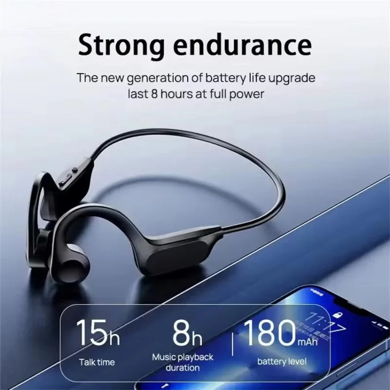 X7 Air-conduction Bluetooth Headphones V5.3 With Memory Card Slot Digital Display Over-ear Sports Headphones 2026 NEW