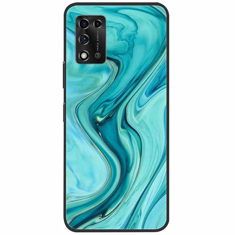 For ZTE Libero 5G II Case Marble Soft Silicone Protective Back Covers for ZTE Libero 5G III A202ZT 2022 5GIII Flower Coque TPU