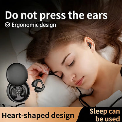 SK28 Ultra-thin Sleeping Headphones 5.4 Wireless Bluetooth Headset Invisible Earbuds Hidden In Ear Sports Earphones Waterproof