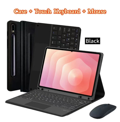 Case for Galaxy Tab S11 Ultra 2025 14.6 Inch ,  Wireless Keyboard Leather Cover with S Pen Holder for SM-X936B/ SM-X930, Black