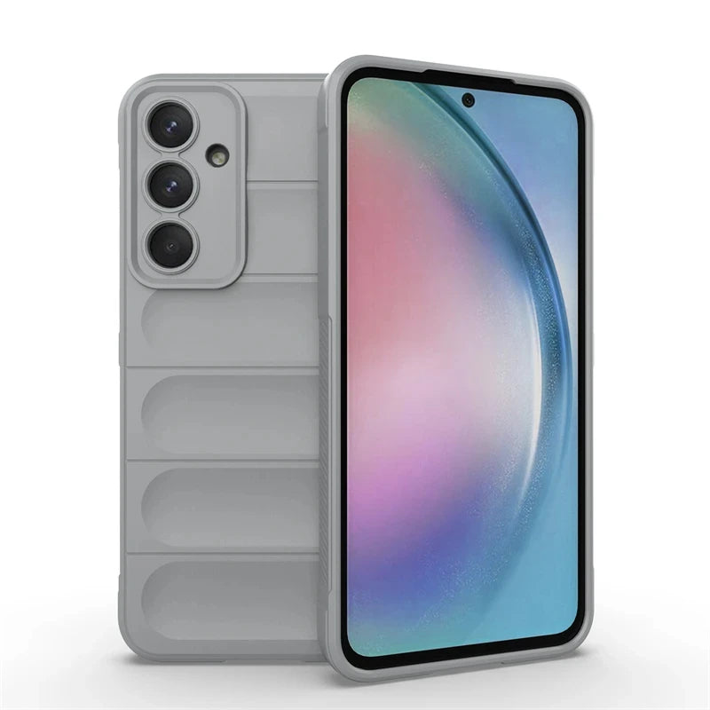 For Samsung Galaxy A55 A35 A25 A15 5g Back Cover Phone Case Soft Liquid Silicone Anti-fall Shockproof Armor Protect Funda Coque