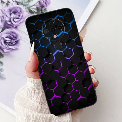 6.8'' For Tecno Spark6 KE7 Back Cover For Techno Spark 6 Case Shockproof Luxury Cute Cartoon Funny Cool Silicone Bumper Funda