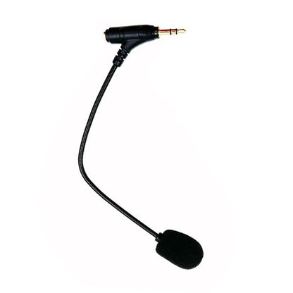 3.5mm Microphone for Gamings Headphones Headsets Microphone with Black FoamCover Game Mic Flexible 7.5inch