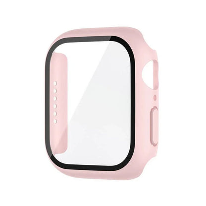 Glass+Cover For Apple Watch case 8 7 9 45mm 41mm 44mm 38 42mm iWatch Accessorie Screen Protector Apple watch series 6 SE 5 40mm
