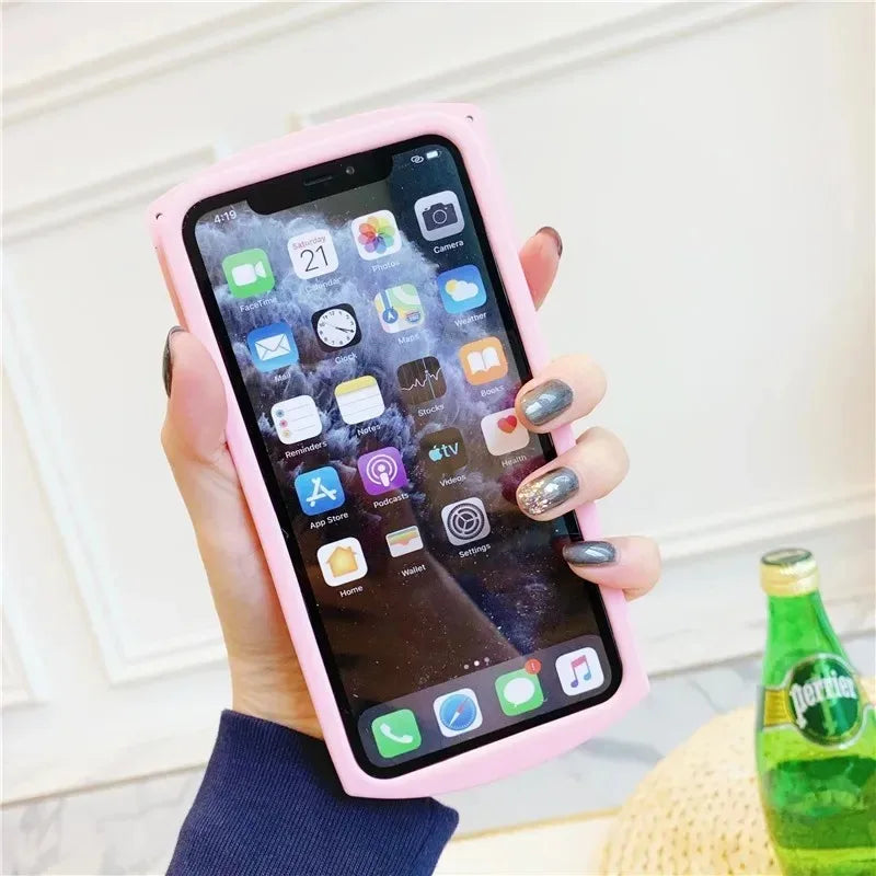 For iPhone 16 promax 15 14 Pro Max 13 12 11 3D Cartoon Chill Pills Phone Case Medicine Bottle Soft Silicone Cover