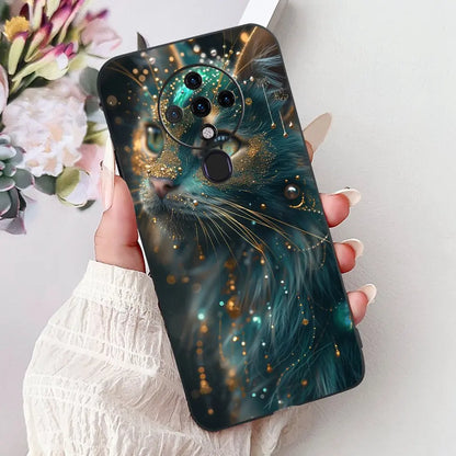 6.8'' For Tecno Spark6 KE7 Back Cover For Techno Spark 6 Case Shockproof Luxury Cute Cartoon Funny Cool Silicone Bumper Funda
