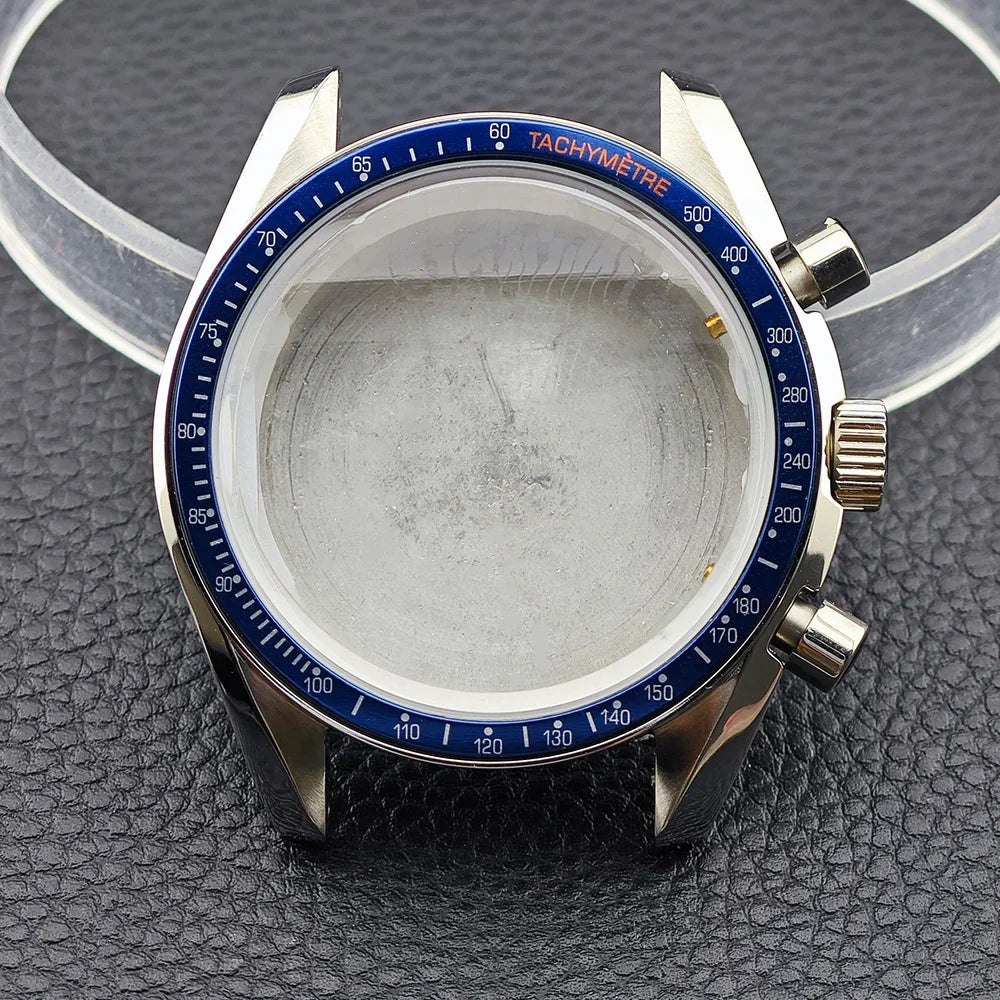 39.7mm Men's watches metal case FIT VK63 movement case watch accessories watch parts Fits 20mm strap Watch Box