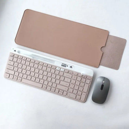 2024 Dustproof Wireless Keyboard Sleeve PU Leather Anti-Shock Storage Bag Ultra Slim Portable Keypad Pouch for Logitech K580