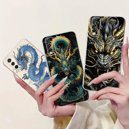 Soft Clear Siliocne Cover For Vivo V2027 V2028 V2029 Phone Case Vivo Y11s Y12s Y20 Y20s Y20i Y20G Cartoon Animals Flower Coque