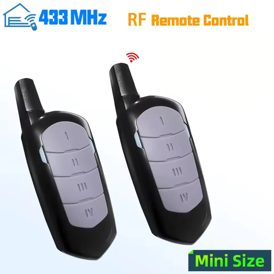 Garage Remote Control Duplicator 433mhz Gate Door Commands Opener Electric Rolling Code Clone Access Portal Fixed Cod