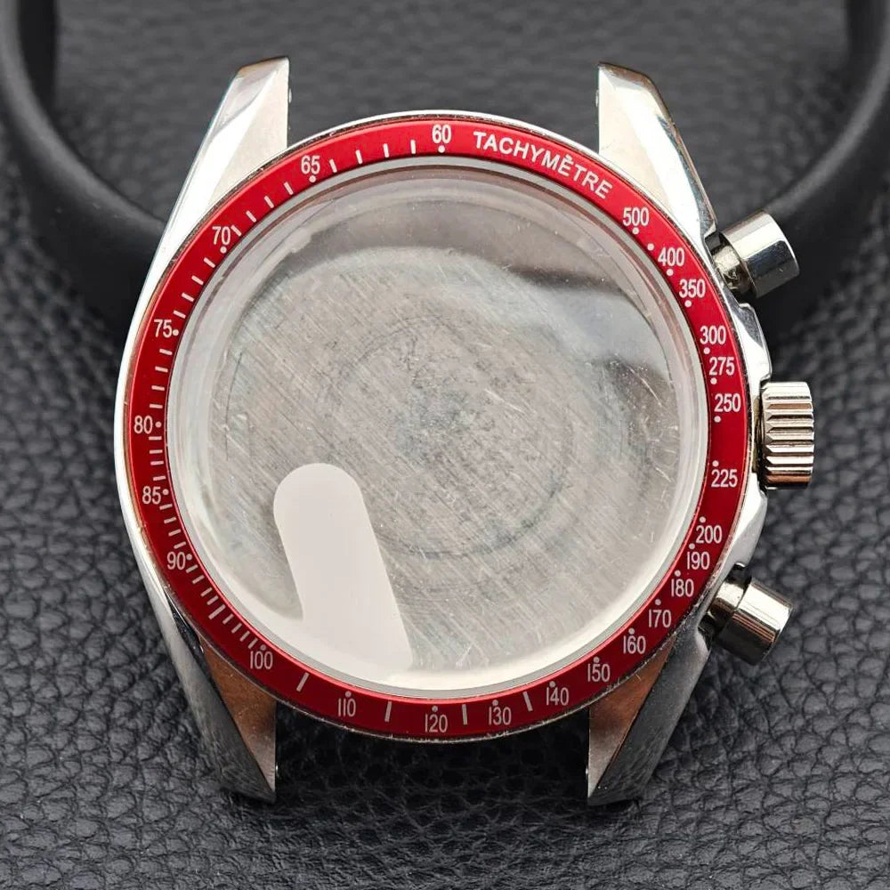 39.7mm Men's watches metal case FIT VK63 movement case watch accessories watch parts Fits 20mm strap Watch Box