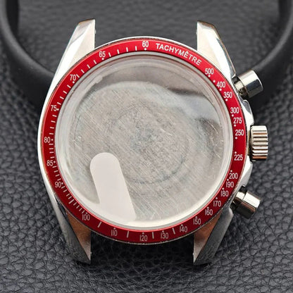 39.7mm Men's watches metal case FIT VK63 movement case watch accessories watch parts Fits 20mm strap Watch Box