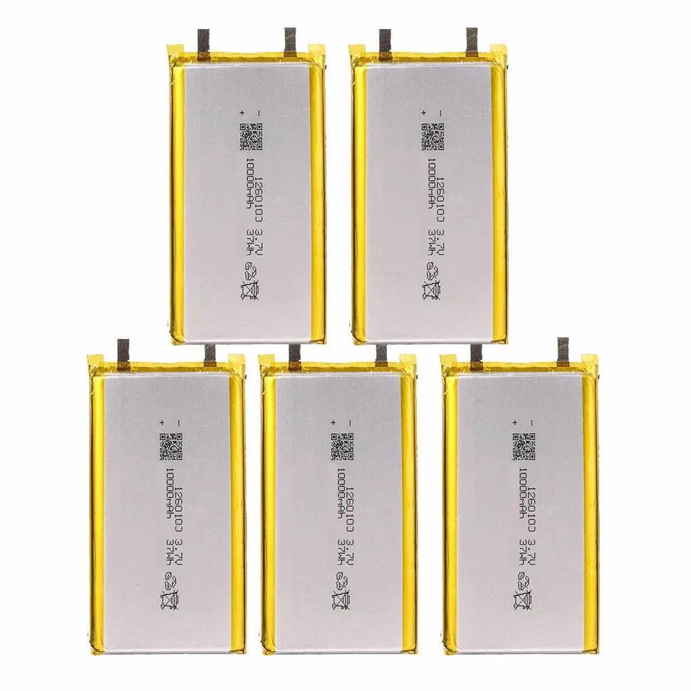 High Qulity 3.7V 10000mAH 1260110 Polymer lithium ion Li-ion Rechargeable battery for TOY POWER BANK GPS Table E-book Batteries