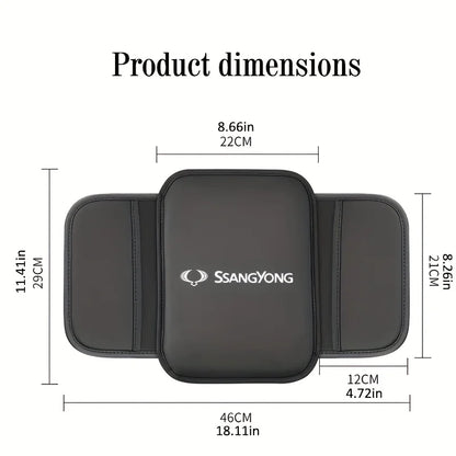 Car Armrest Seat Box Pad Pad With Phone Holder for Ssangyong Musso Korando Rexton Torres Kyron Actyon Tivoli Rodius M200