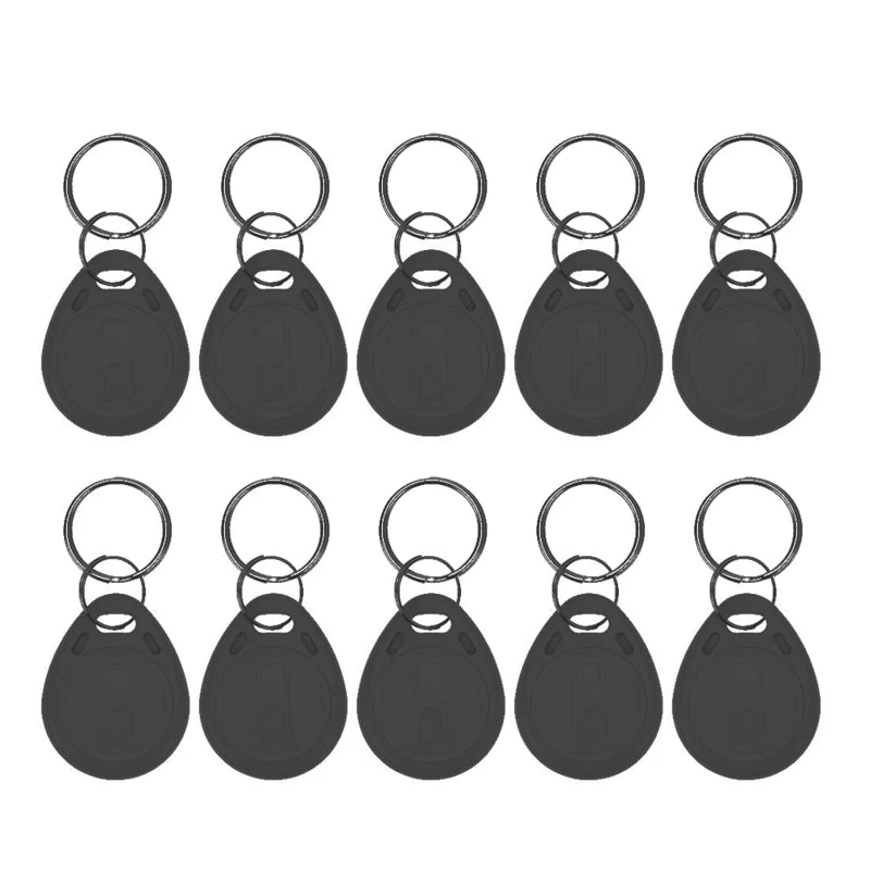 5YOA 10pcs 125KHz T5577 Keyfobs Rewritable Duplicate Tag 5200 Proximity Copy Access Card ID Token Ring RFID Cloner Keychain