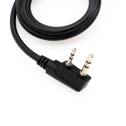 Original PTT Headset Adapter for Kenwood Baofeng UV-5R UV-5RE Plus BF-888S Walkie Talkie Tactical Earpiece Cable Plug Ham Radio