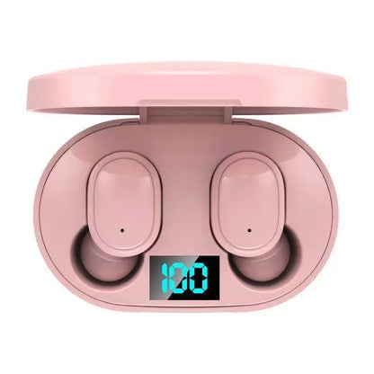 Wireless Bluetooth Earphones for Smartphones E6S TWS Digital Display Noise Cancelling Earbuds with Mic HiFi Stereo Sound Headset