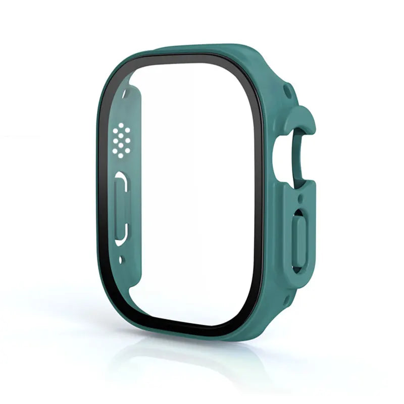 Glass+case For Apple Watch Ultra 49mm strap smartwatch PC Bumper+Screen Protector Tempered Cover iwatch series band Accessories