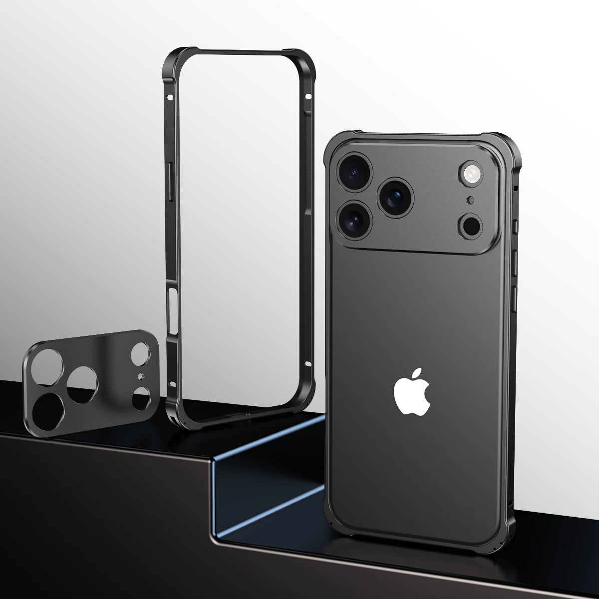 Metal Alloy Lens Protect Frame Phone Case For iPhone 17 Air 16 15 14 13 12 Pro Max Plus Four Corners Anti-drop Shockproof Bumper