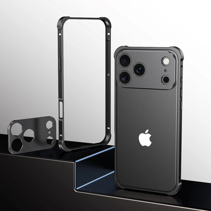 Metal Alloy Lens Protect Frame Phone Case For iPhone 17 Air 16 15 14 13 12 Pro Max Plus Four Corners Anti-drop Shockproof Bumper