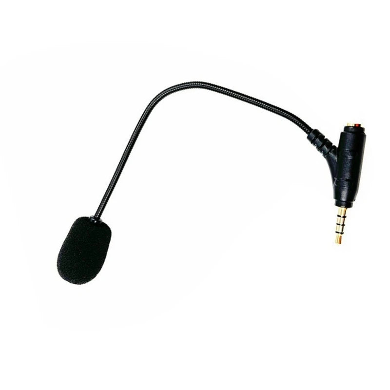 3.5mm Microphone for Gamings Headphones Headsets Microphone with Black FoamCover Game Mic Flexible 7.5inch