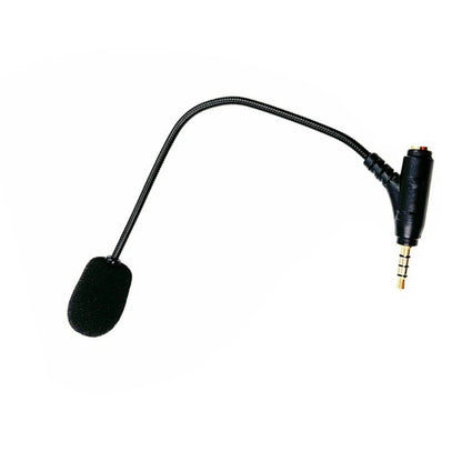 3.5mm Microphone for Gamings Headphones Headsets Microphone with Black FoamCover Game Mic Flexible 7.5inch