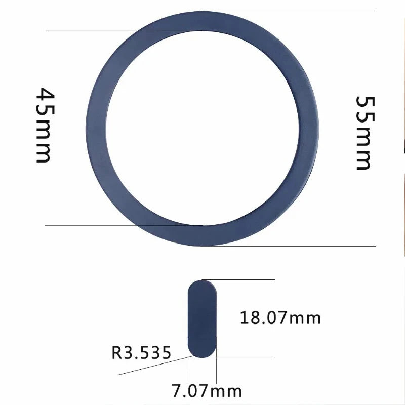 5/10Pcs Universal Metal Plate Ring for Magsafe Magnetic Wireless Charger Iron Sheet Sticker Car Phone Holder for IPhone 13 14 15