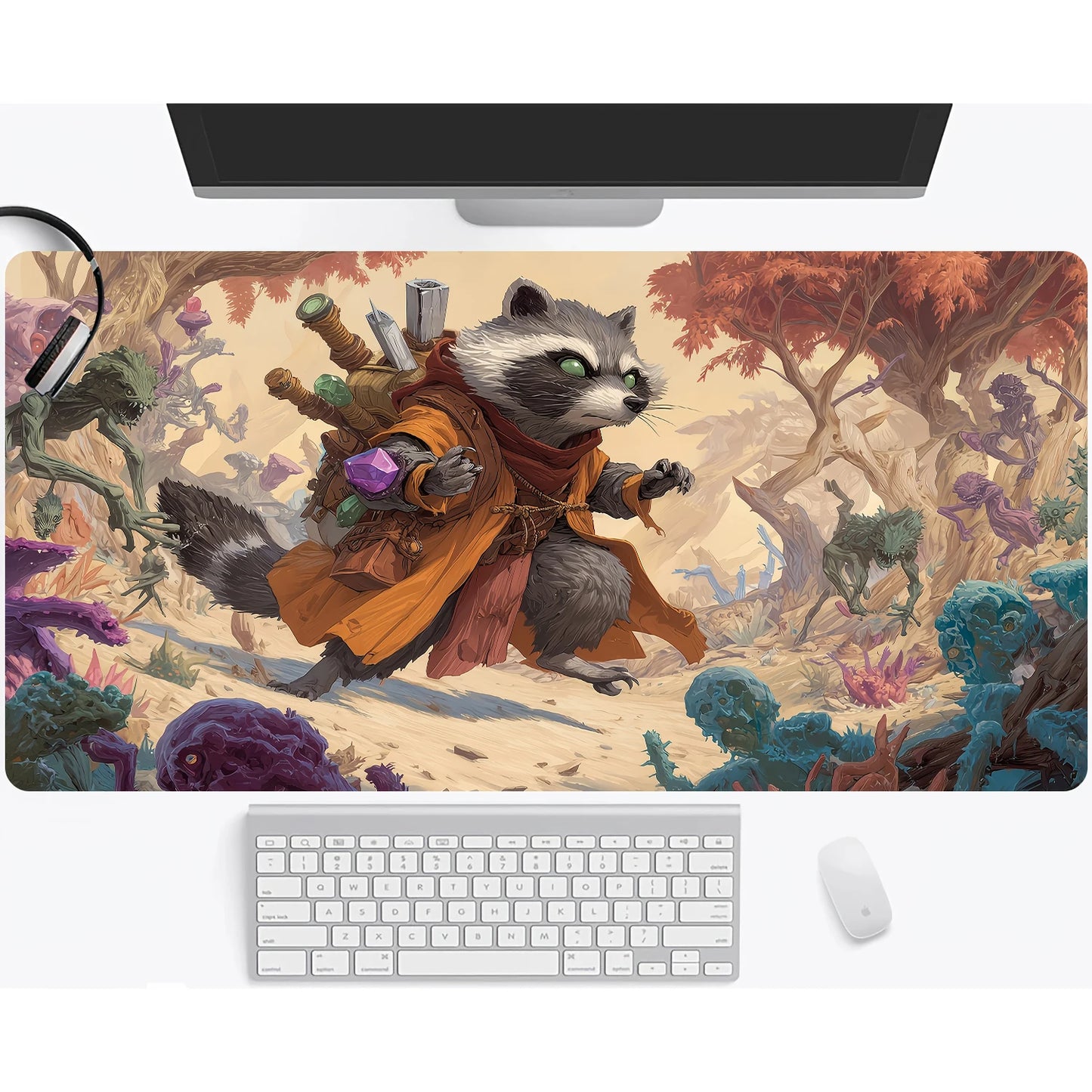 Magic playmat gathering gaming mats Frog Wizard theme anime desk mat Desk accessories 35X60cm mouse mat Raccoon tapete magic mtg