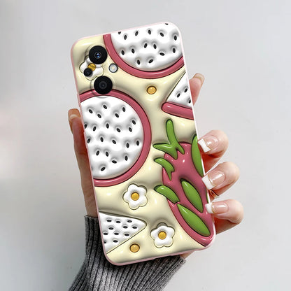 For Oppo Reno7 Z 5G Case Reno 7 8 Lite Bear Cartoon Frog Soft Silicone Phone Case For Oppo Reno 7Z 8Z Reno7Z 5G Back Cover Capa