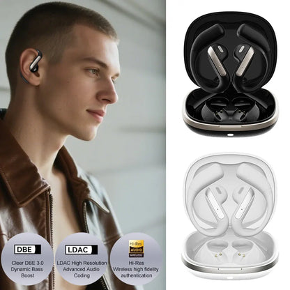 Smart Wireless Bluetooth 5.4 Headphones with AI Simultaneous Interpretation Long Battery Life Open-Ear Sports Headphones Yj55