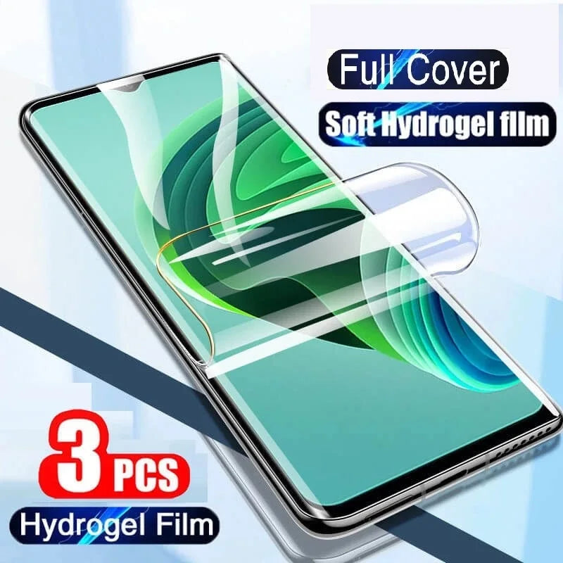 3Pcs Hydrogel Film For Oppo A98 A97 A96 A95 A94 A78 A77s A77 A76 A74 A56s A58 A57e A57s A57 A54 A54s A53 4G 5G Screen Protector