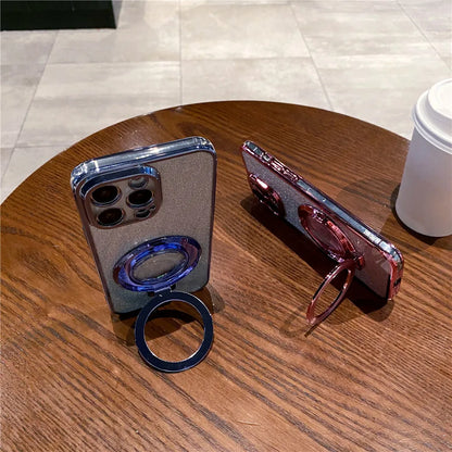 Quicksand Bracket Glitter Case For Xiaomi Redmi 9A 9C 10A 10 10C 12 4G 12C 13C 4G 13C 5G A3 A1 A2 Plus Magnetic Stand Soft Cover