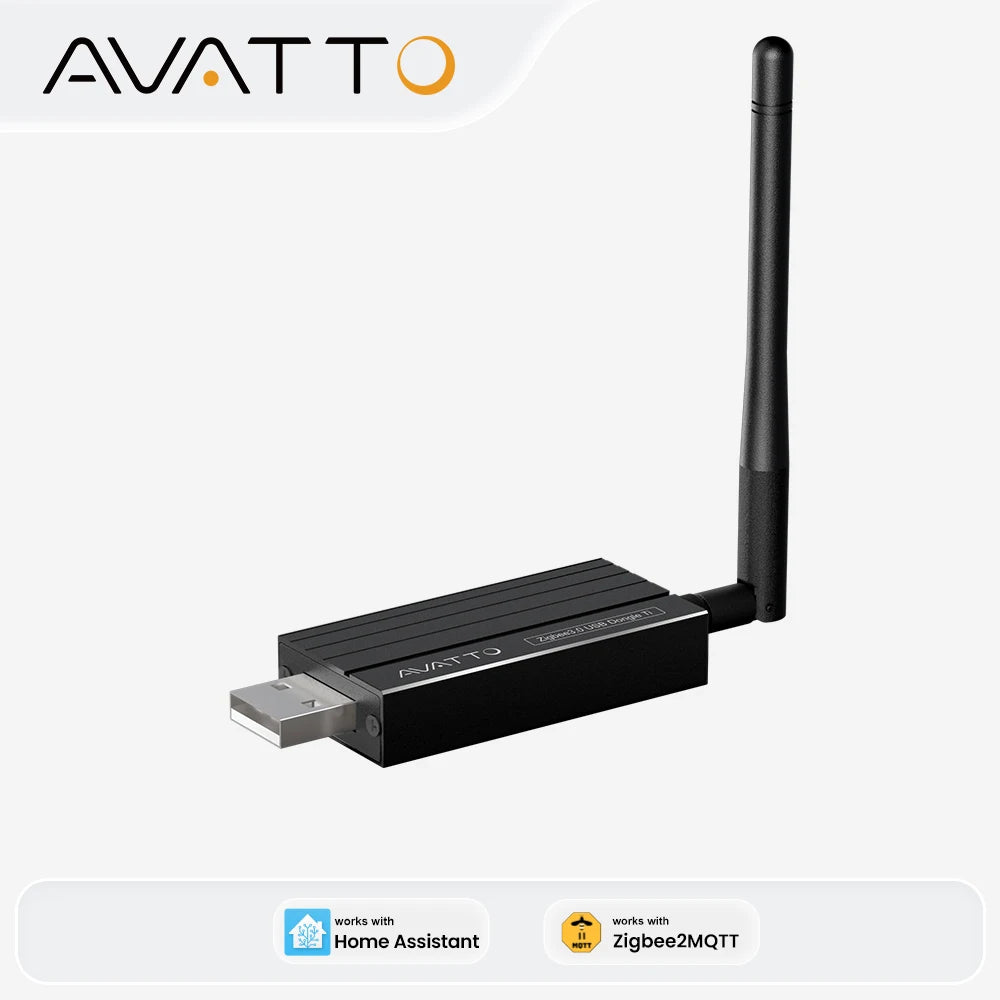 AVATTO Zigbee 3.0 USB Dongle Plus Universal Zigbee Wireless Gateway Hub Support Home Assistant Zigbee2MQTT，Raspbian Ubuntu Macos