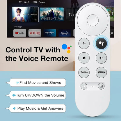 G9N9N Replacement Voice Remote Control ONLY for Google Chromecast 4k Snow Streaming Media Player Matching Required