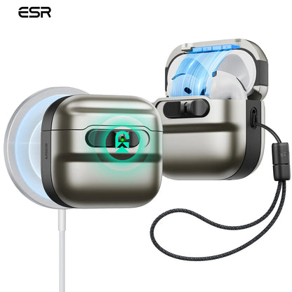 ESR for AirPods Pro/Pro 2/Pro 3 Case (2019-2025) Full Drop Protection Earphone Cover with Lanyard for AirPods 4 Generation Case