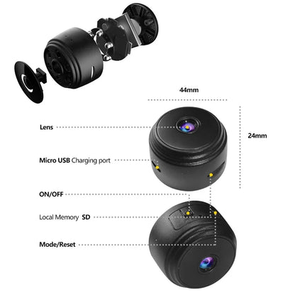 A9 Mini Camera HD 720P Intelligent Home Security IP WiFi Camera Monitor Mobile Remote Camera Mobile Remote Application