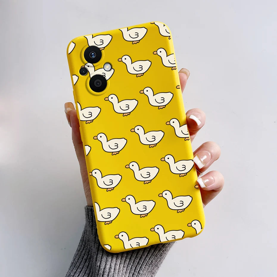 For Oppo Reno7 Z 5G Case Reno 7 8 Lite Bear Cartoon Frog Soft Silicone Phone Case For Oppo Reno 7Z 8Z Reno7Z 5G Back Cover Capa