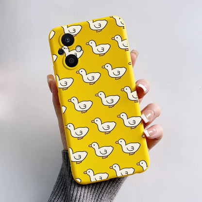For Oppo Reno7 Z 5G Case Reno 7 8 Lite Bear Cartoon Frog Soft Silicone Phone Case For Oppo Reno 7Z 8Z Reno7Z 5G Back Cover Capa