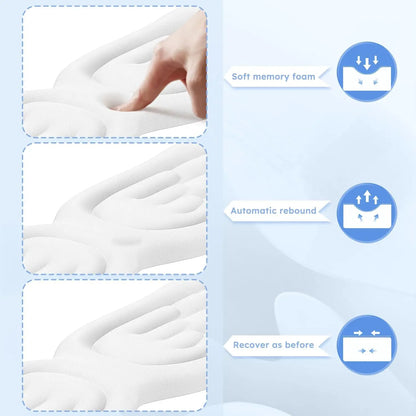 Mousepad Ergonomic Angel Keyboard Wrist Rest and Mouse Pad Set Reduce Wrist Pain for Office and Gaming Use