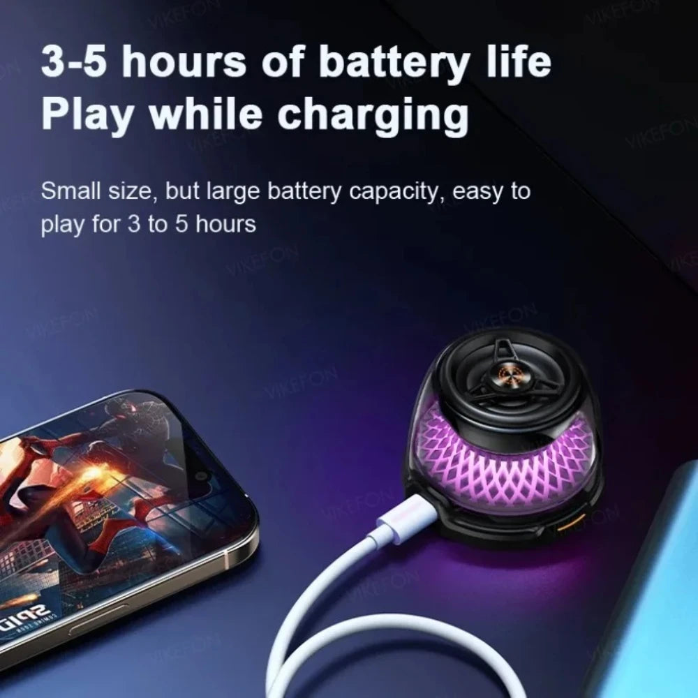 2 in 1 Bluetooth Speaket Magnetic Wireless Charger Phone Holder for Magsafe iPhone 17~12 RGB Music Rhythm Player Mini Sound Box
