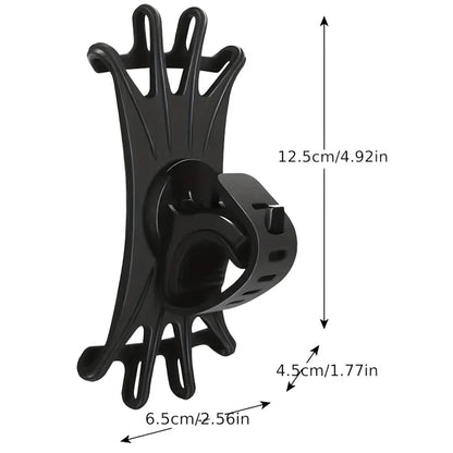 360 Rotating Silicone Bike Phone Holder, Shockproof Universal Mount for Bicycle Motorcycle Handlebar. 13 * 6 * 5