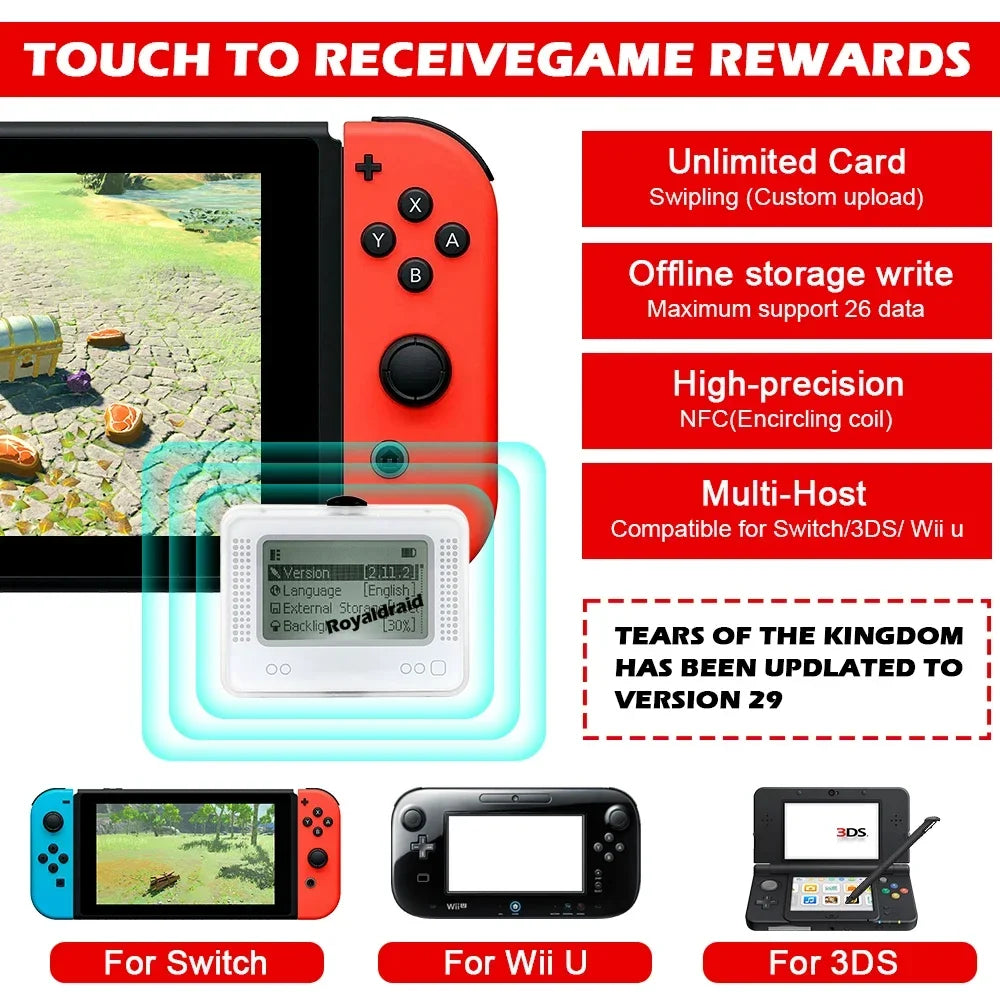 NEW Improve Gaming Experience Game Simulator Infinite Card Swipe Smart For Amiibo Emulator Universal For Switch 3DS Wii U Access