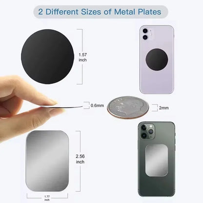 5/10pcs Magnetic Metal Plate Disk Car Phone Holder Stickers Magnetic Patch Sticker for Tablet Mobile Phone Car Stand Mount